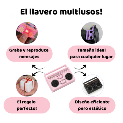 Mini Grabadora de Radio Retro