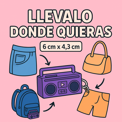 Mini Grabadora de Radio Retro